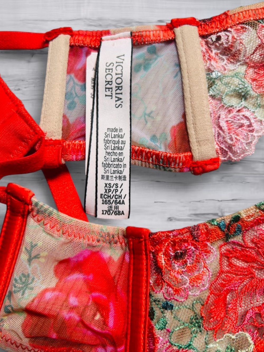 🆕💐 Floral Garter Belt Dream Angels Victoria Secret XS/S NWT - Picture 10 of 11